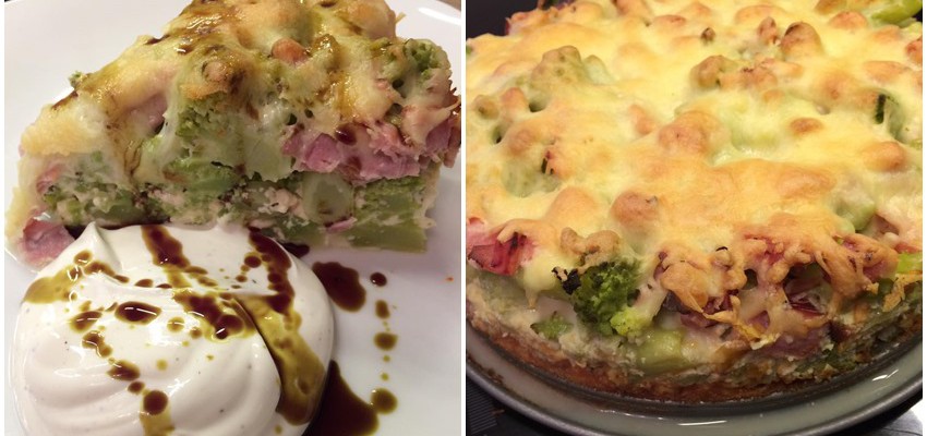 Romanesco Schinken Torte lowcarb