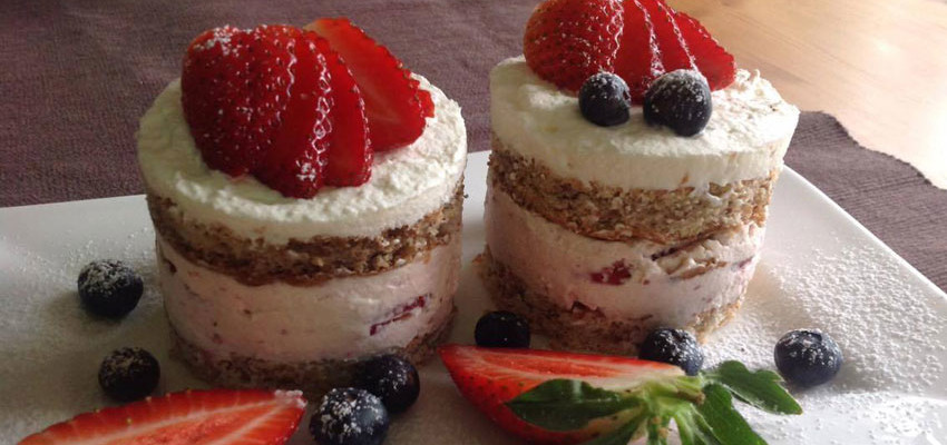 Rezept Erdbeer-Tiramisu Törtchen lowcarb